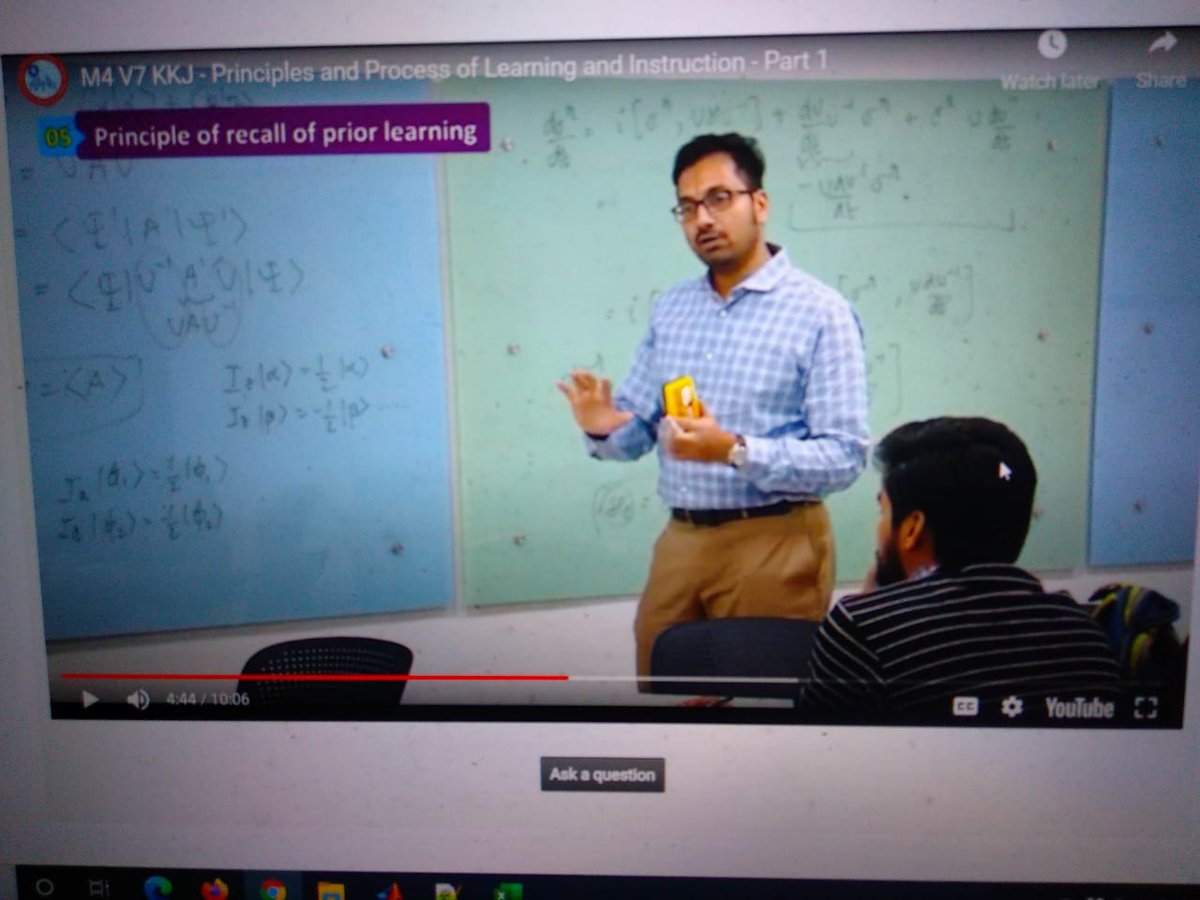 Throughback to the class of <a href="/bwajtweeting/">Bharathwaj Sathyamoorthy</a>, Fundamentals of solution- state NMR spectroscopy: principles and application( 2019).
Trying to understand Liouville Von Neumann equation.<a href="/ashsubhaprad/">Subhaprad Ash</a>
<a href="/biswa_chem_bio/">Biswajit Behera</a>
<a href="/RR_Sannapureddi/">Rajesh Sannapureddi</a>
<a href="/ClarisNiya/">Claris Niya Varghese</a> @AnoopKumarGautam
