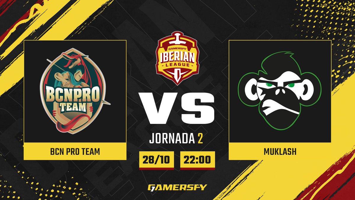 🏆 1ª División #IberianJ2 

⚔️ <a href="/BCNProTeam/">BCN Pro Team</a> vs <a href="/Muklash__/">Muklash ®️</a> 

⏰ 22:00 🇪🇦

🔴 
youtube.com/channel/UC4wot…

🎙️ <a href="/RoysDLE/">Roys DLE🇧🇴🎙</a>

🎙️ <a href="/JWingord/">Juan Wingord Jk25</a>