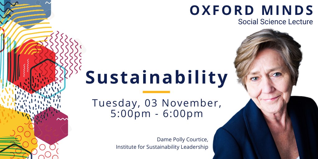 The pandemic has accelerated and magnified the #sustainability of global capitalism. But how can policy makers confront climate change? @Polly_Courtice looks at new thinking on sustainability at the @oxsocsci #OxfordMinds Sustainability lecture
https://t.co/NtGRcj4iIj https://t.co/PhSiyK3pPO