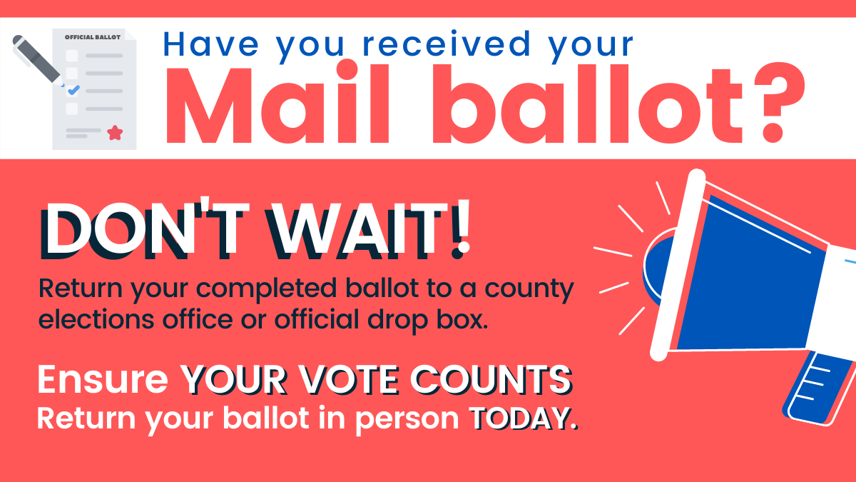 RepCaltagirone's tweet photo. If you have your mail-in ballot, please hand deliver it to one of the two drop box locations in Berks County to ensure it is received and counted. 
🗳 Drop box information and hours can be found here: https://t.co/XemEbCLWXO https://t.co/dcqdmXzA4i