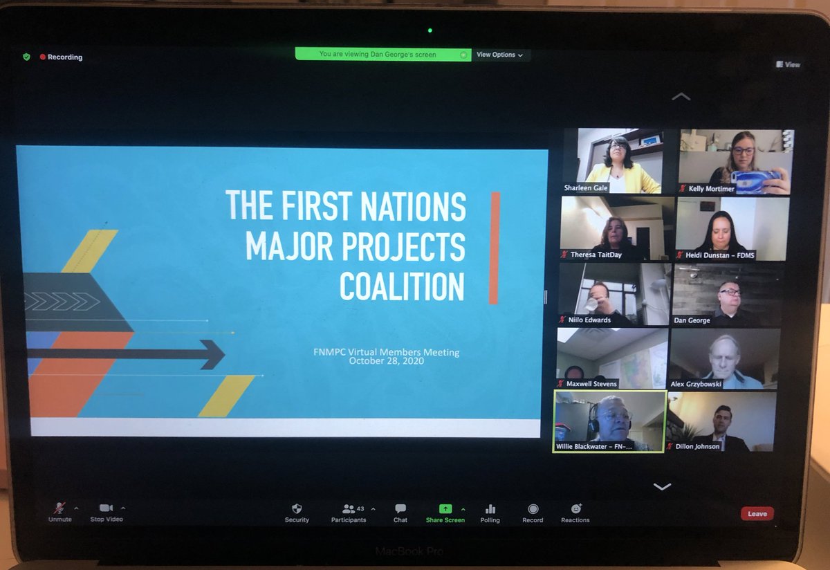 Exciting day today! The @fnmpc is hosting our first Virtual Members Meeting. Always good to connect - however we can! #StrongerTogether #Indigenous #EconomicProsperity #EnvironmentalSustainability