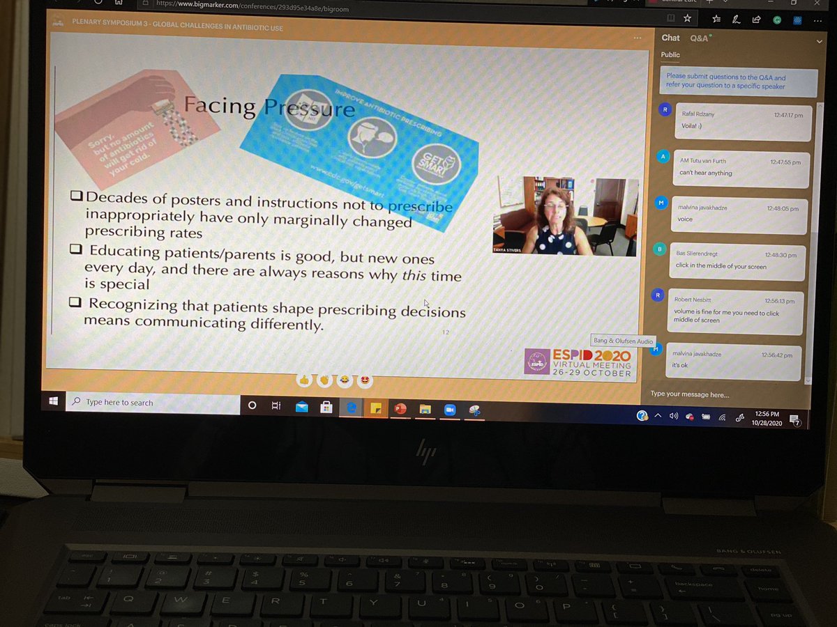 Niluni1's tweet photo. Global challanges in Antibiotic Use by Dr. Tanya Stivers 
GREAT TALK @tanya_stivers .! thank you.!! 
@ESPIDsociety #ESPID2020  #ESPIDanywhere #Canada #firstvirtualconference https://t.co/D6xAnYVTOB