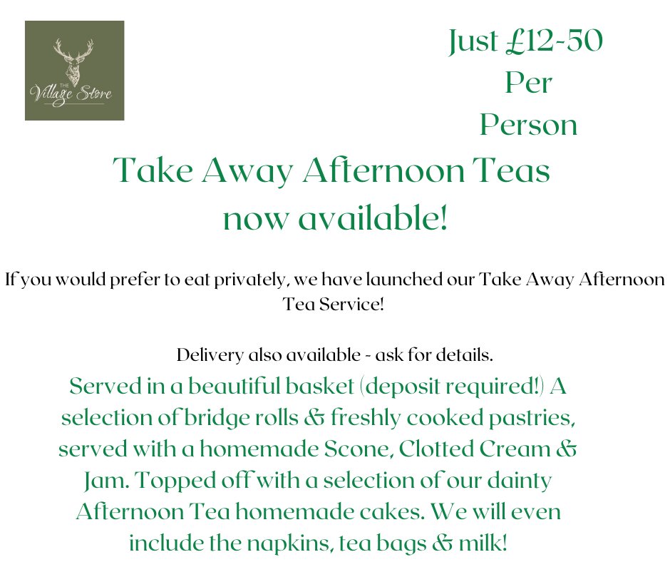 HaughmondStore's tweet photo. Afternoon tea available to take away! Collection or local delivery - just call us on 01743 709164 to discuss your requirements and we will make it for you.
Served with a three tier plate &amp; in a basket (refundable deposit required!)  From 12-50 per person https://t.co/81BZ08LQor
