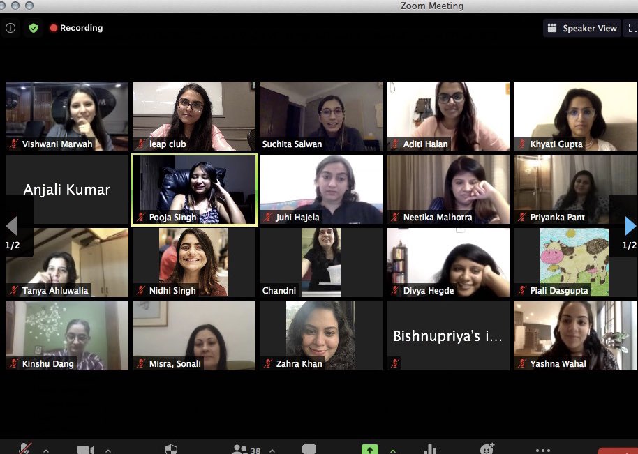 leapdotclub's tweet photo. had an absolute firecracker of a session today on content marketing, brand building and the art of storytelling with the very candid @suchitasalwan of @FromLBB 🔥 

#leapclub #letsleap #masterclass #lbbindia #womeninleadership #entrepreneurship #contentmarketing #brandbuilding https://t.co/rFH1CknSYT