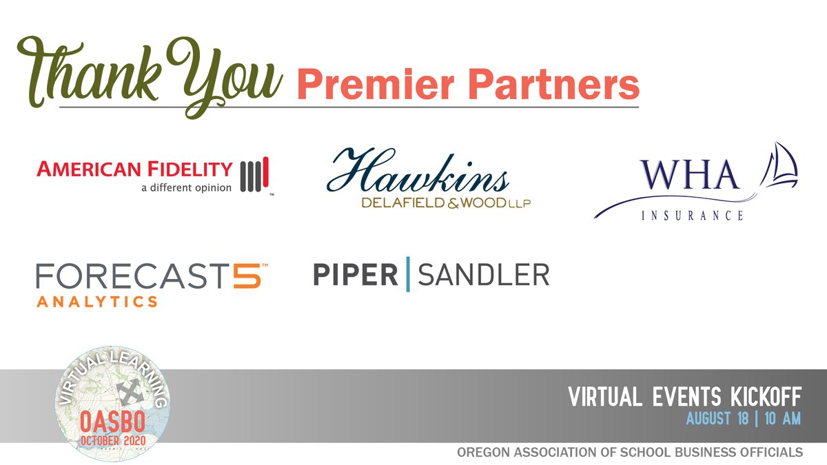 OASBO's business partners are the epitome of support and friendship that every Association strives to have. They provide so much knowledge to our membership and are always so willing to lend their expertise.