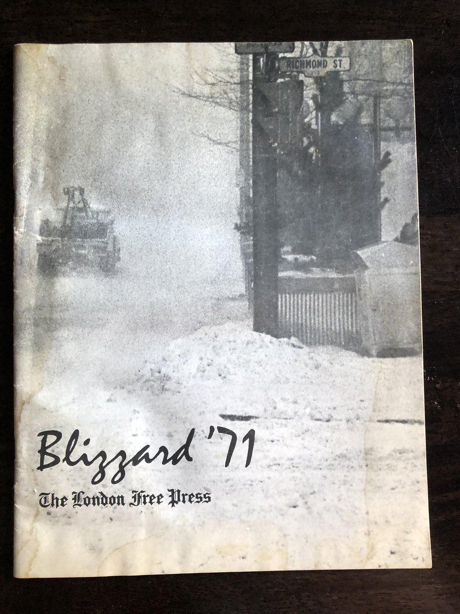 Six days25 inches of snow12-foot high driftsZero visibility7,000 stranded students3 fatalitiesDo you remember the Blizzard of 1971?  #ldnont  #swont  @LFPress