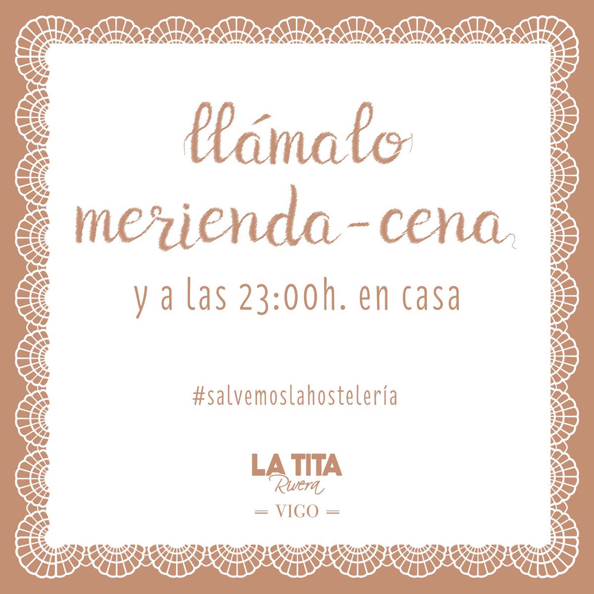 ¡Como lo llames es lo de menos! ¡Lo importante es que nosotros te esperamos en <a href="/LaTitaVigo/">La Tita Rivera Vigo</a> !

#salvemoslahosteleria #LaTitaRiveraVigo #Vigo #ocio #restaurante #baresdevigo