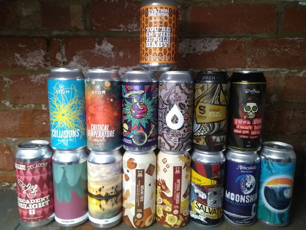 DoncasterTap's tweet photo. This is the can range available for collection/delivery this Friday. Get your orders in before 12noon on Thursday. #supportlocal #craftbeer #doncasterbrewery #realale #doncasterisgreat #yourdn1 #doncaster https://t.co/QFs30EozFd
