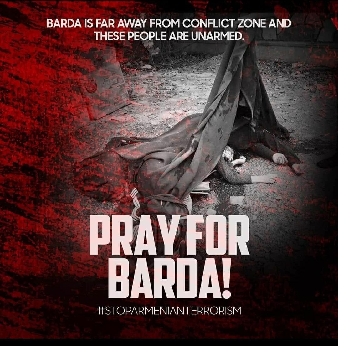 Armenia is not a country, but a terrorist organization!
#StopArmenianTerrorism
#PrayForBarda 
#StopArmenianAggression