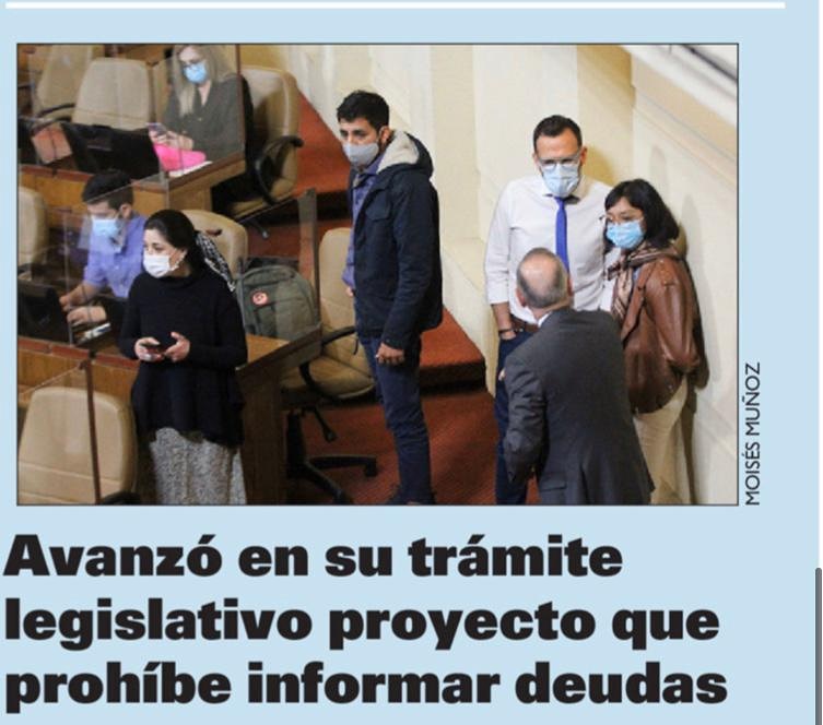 Cámara de Diputados aprueba proyecto que prohíbe inormar sobre situación financiera, económica y comercial a deudores mientras dure el estado de catástrofe producto de la pandemia que hoy estamos viviendo a nivel mundial