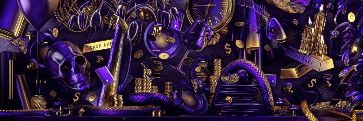 CashApp's tweet image. I spy, with my normal eye
some cool freaky stuff you can find if you try:
a trio of bricks, a tooth in an eye
a pierced golden ear, a ~six~ sided die
a quartet of cards, unlucky fungi
Okay, that’s it, that’s all. It’s over. Goodbye.