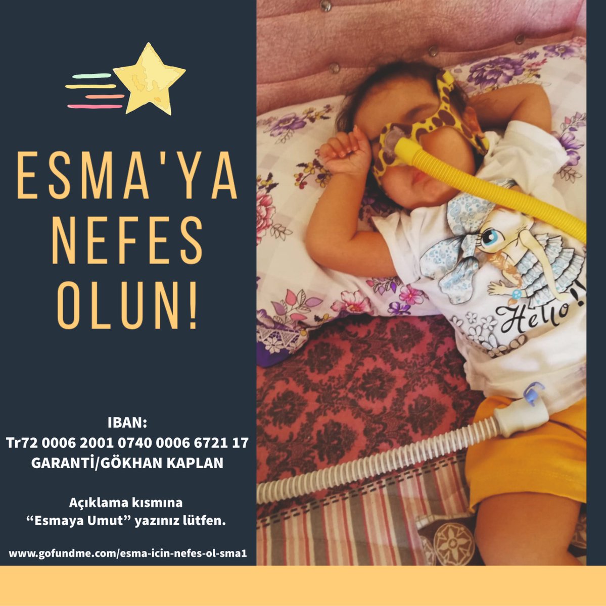 muhamedeumutol's tweet photo. #SelamSanaYaResulallah Abilerim ablalarım bu mübarek günün hatrına bağışlarınızı ve sadakalarınızı benden esirgemeyin.. Bende rahatça nefes almak koşmak istiyorum. LÜTFEN babama anneme yardımcı olun. İmtihanlarını kolaylaştırın.. https://t.co/d3hP2wJ6C0 #dolar830