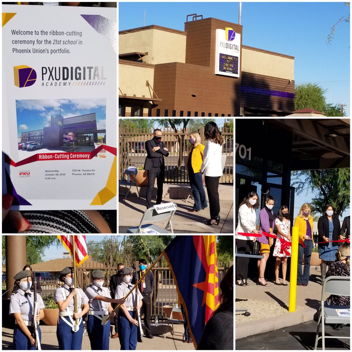 tellespuhsd's tweet photo. Congratulations @PhoenixUnion on the newest school, 
@puhsdba in our innovative portfolio! A beautiful ribbon cutting to celebrate with our community! https://t.co/qpc2083p56