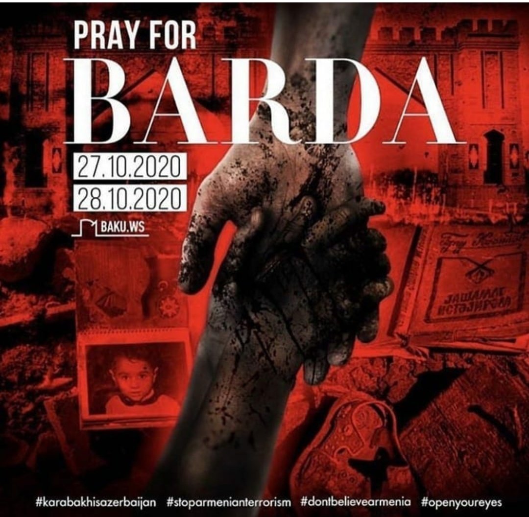 Sevaelin's tweet photo. A new terroristic genocide was happened against Azerbaijanis! 6(six) rockets was shelled to Barda in one day! Too many dead and wounded people, and still a blind and deaf world! @UN @UNHumanRights #PrayForBarda https://t.co/3mfvXy17cT