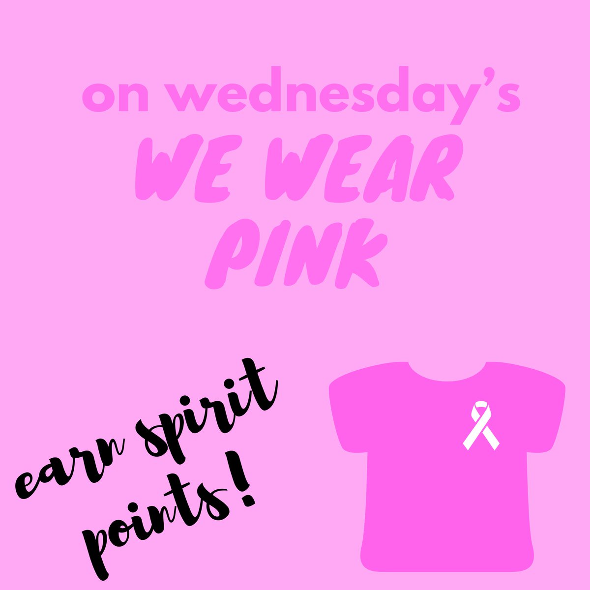 torrance_high's tweet photo. wear pink TODAY to earn spirit points for your class! your 3rd period teachers will be counting!!!💞 https://t.co/GVZfudFYo7