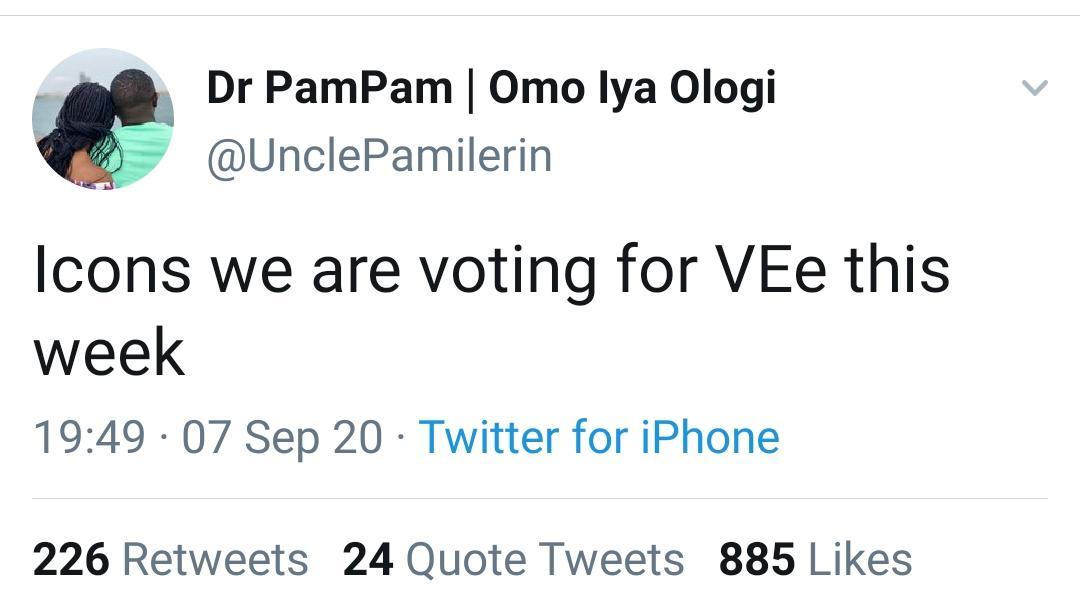 One of the most memorable day was when  @itsLaycon was choosen as the deputy HOH.Immediately the games ended before the nomination, Icons already flooded the TL with tweets about voting for Vee and Neo.They were ready to go all out.