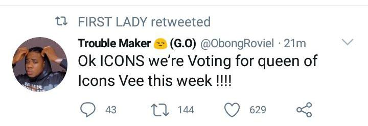 One of the most memorable day was when  @itsLaycon was choosen as the deputy HOH.Immediately the games ended before the nomination, Icons already flooded the TL with tweets about voting for Vee and Neo.They were ready to go all out.