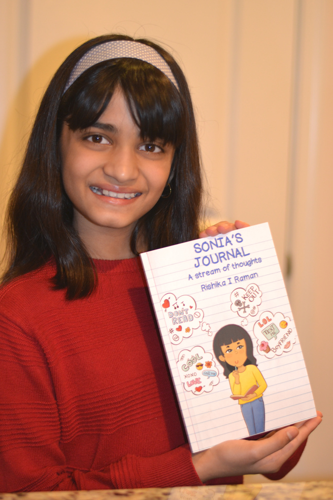 Seneca_Valley's tweet photo. Rishika Raman, a current fifth grader @ECMSRaiders, wrote &amp; published “Sonia’s Journal: A Stream of Thoughts” now available on Amazon. Read more about her &amp; this tremendous accomplishment here: https://t.co/M51u4AauFk. #SVStandOut #SVProud #SV2021 #SVRaiderPride https://t.co/F9L7QappBS