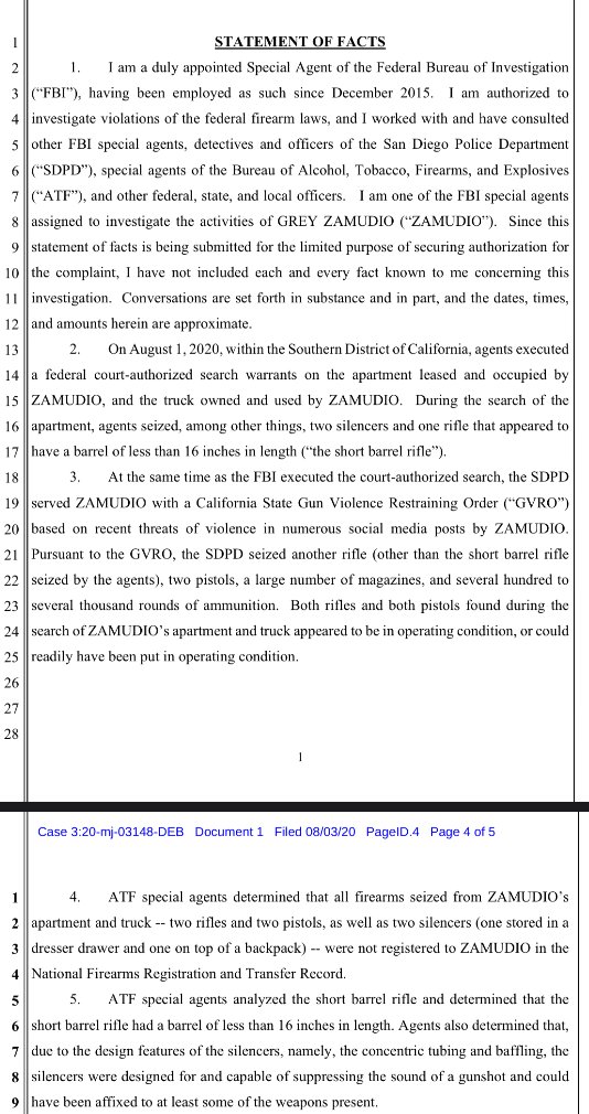 SDAgainstFash's tweet photo. @jennimarie1979 @decsucks Are you talking about May?
Or are you talking about y'all showing up to BLM related events armed with, machetes, handguns, and rifles?
Have you wondered where DEC's Grey Zamudio went?
He was arrested the morning Haskins told everyone to conceal carry August 1 action in La Mesa https://t.co/lwaeMYj7WQ