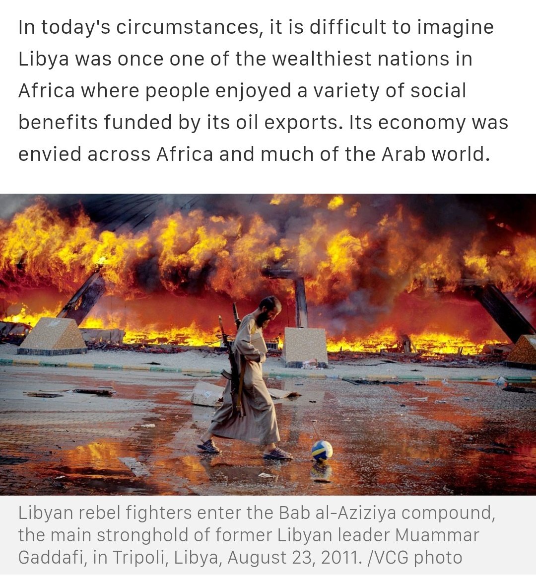 Hillary Clinton is said to have sold destroying Libya to Obama. https://www.google.com/amp/s/new...