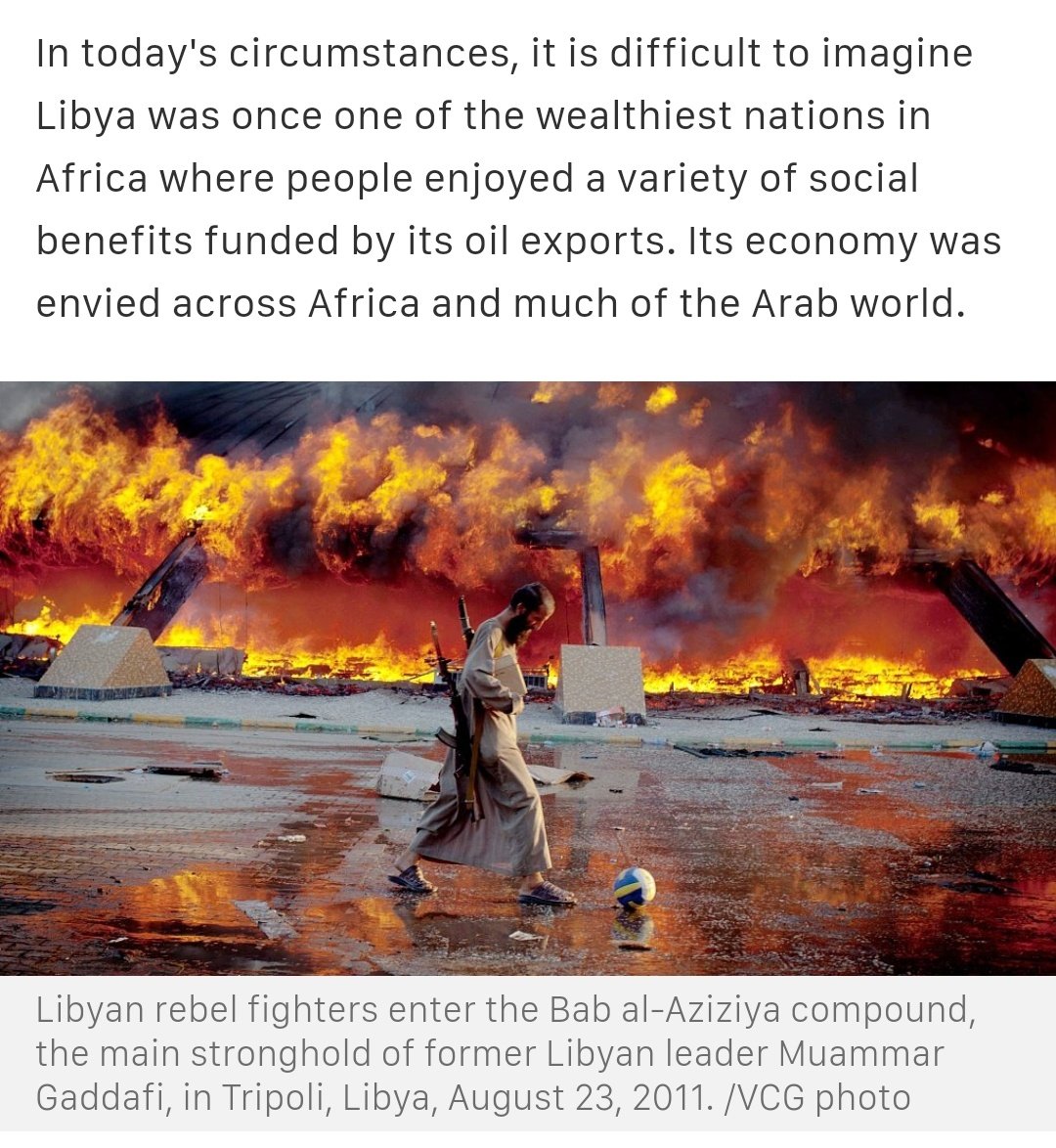 Hillary Clinton is said to have sold destroying Libya to Obama. https://www.google.com/amp/s/news.cgtn.com/news/2019-12-06/A-western-led-tragedy-How-Libya-became-hell-on-earth-KPWxRxEGBO/share_amp.html