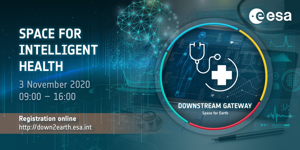 Join ESA astronaut <a href="/astro_luca/">Luca Parmitano</a> in our next ESA #DownstreamGateway online workshop on 3 November. In 'Space for Intelligent Health', we discuss how #space can contribute to #healthcare innovation 👉down2earth.esa.int/2020/10/online… #SpaceCare