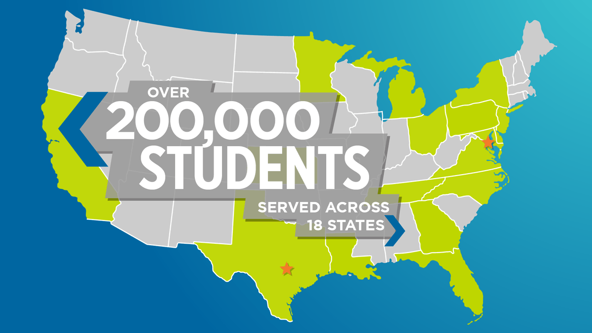 LearningUNDFTD's tweet photo. You may know the #TXmobilestemlab, but DYK we've served over 200K students in 18 states? Check out our FY20 annual report to read about all the cool digital and in-person programs we've implemented this year #makeitmatter #STEMeducation #STEMLegend https://t.co/iaQPMi0uW5 https://t.co/uRpD89Q0XY