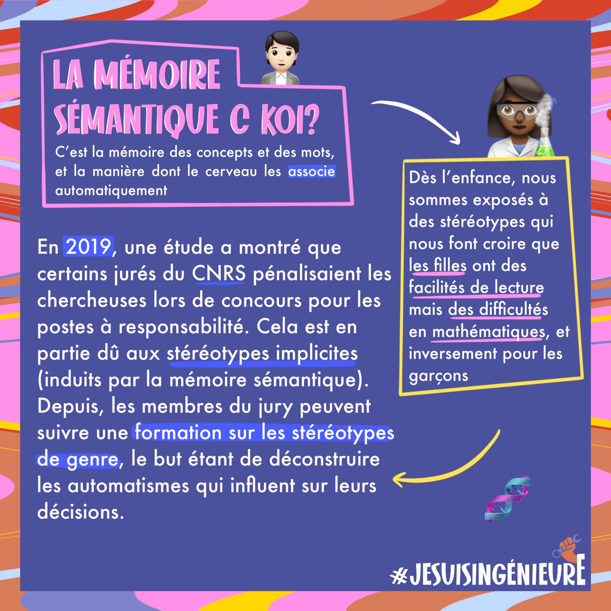 Cette semaine : petit post sur les discriminations de genre intimement liées à la mémoire sémantique 🔬🧐
Pour en savoir plus sur ce sujet vous pouvez consulter cet article !
usbeketrica.com/fr/article/sci…