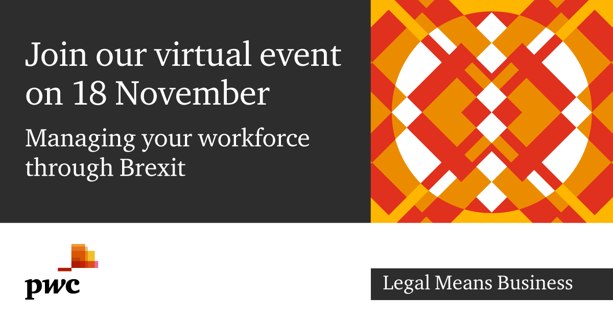 On 1 January 2021, nearly 40 years of free movement ends - is your organisation ready? <a href="/PwC_UK/">PwC UK</a> virtual event will discuss the practical steps your organisation should take now to prepare for #Brexit. Join us on 18 November. pwc.to/31MiOtq