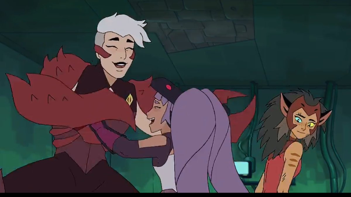 Season 111: Tried to interrogate Entrapta once by playing "bad cop" but desperately failed in doing so12: Is happy to see her teammates happy