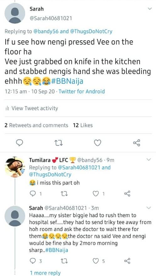 Chai, the TL was slippery when  @nengiofficial and  @veeiye had a lil disagreement.Haters wanted to use the opportunity to throw shades, Ninjas & Veehives came for them full force. The cruise was mad even the handlers cruised together