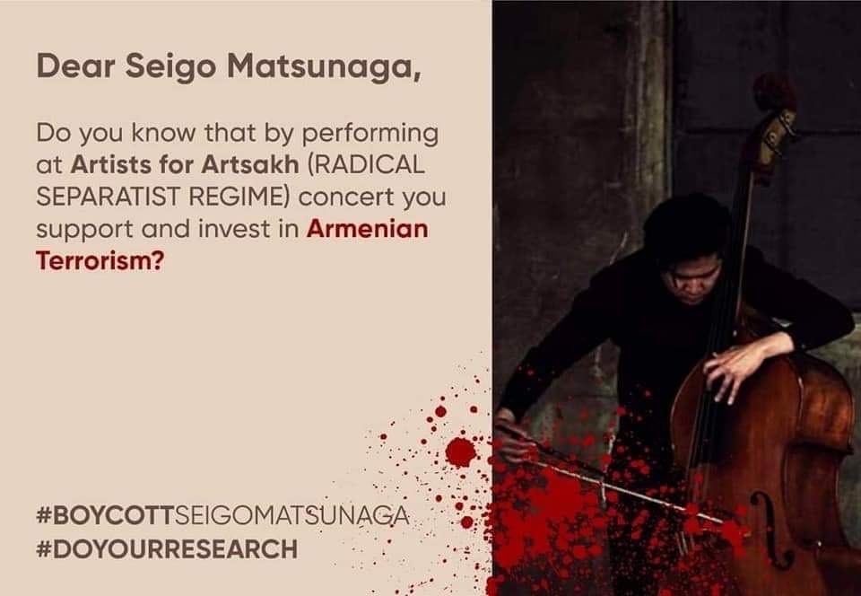 Arsakh is fictitious republic they want to create in the territory of Karabakh occupied by Armenia. Karabakh is Azerbaijan! Do not support this fraud!
Do not support Armenian terrorism!
#BoycottSeigoMatsunaga
#KarabakhisAzerbaijan 
#DontBelieveArmenia #JTBC뉴스게시판을살펴보세요