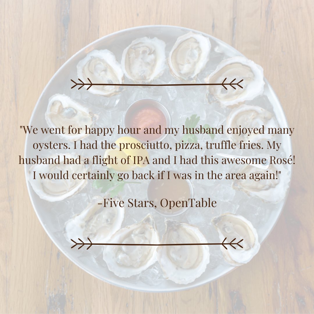 ⭐️⭐️⭐️⭐️⭐️

Thank you for the five stars and glowing review! We are hoppy you enjoyed your experience!

#opentable #hopstersbrew #boston #experience #seaport #newton #dineoutnewton #seaportboston #nnchamber #beer #foodies #oysters #prosciutto #pizza #trufflefries #rose #ipa