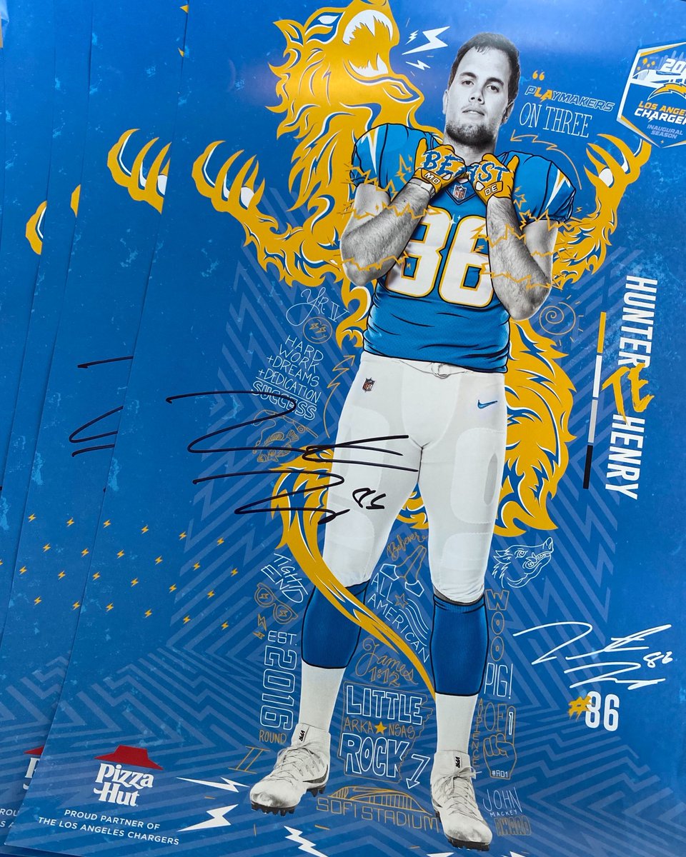 chargers's tweet photo. RT if you want a signed poster! 👀

order the bolt to the hut bundle for your chance to get one too » https://t.co/IC4vI3VX1S https://t.co/Cei6WqSWBb