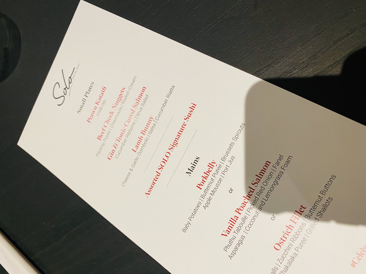 jaybadza47's tweet photo. At the launch of Solo Restaurant in Sandton, definitely the new jewel of Johannesburg. The cocktails and the food are out of this world #WelcomeToSolo #FriendsofSolo. What a treat @solo_sandton https://t.co/iorVPbR22q