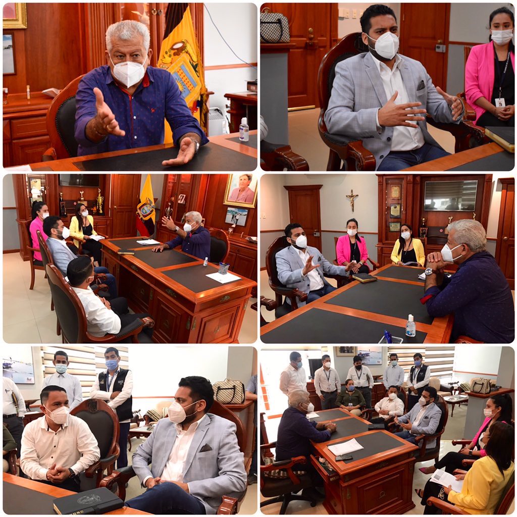 #ErikBetancourt, Dir. Prov. del <a href="/ElOroCJ/">El Oro CJ</a>, se reúne con <a href="/HitlerAlvarezB/">Hitler Álvarez Bejarano</a>, Alcalde de #ElGuabo, Dixon Lalangui, ViceAlcalde de #ElGuabo y miembros de la Junta Cantonal de Protección de Derechos, a fin de coordinar la implementación del modulo #SATJE - Medidas de Protección.