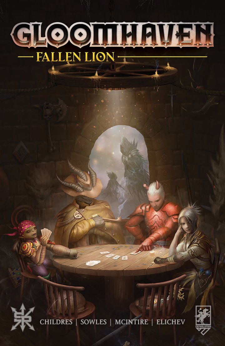 Cephalofair's tweet photo. Variant covers for the Gloomhaven comic from @SourcePtPress are now up for pre-order! https://t.co/SBa3a7ObYs https://t.co/RFUesi2FOx