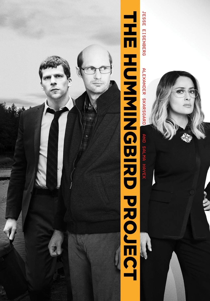 moviewatch2020's tweet photo. The Hummingbird Project with #JesseEisenberg @salmahayek and #AlexanderSkarsgard was fantastic. Kim Nguyen did an amazing job with this. The 57% on rotten tomatoes is not justified. I’d recommend this one. ⭐️ ⭐️ ⭐️ ⭐️ #Movienight #MovieReview available on @netflix https://t.co/UqfwdR9Upv