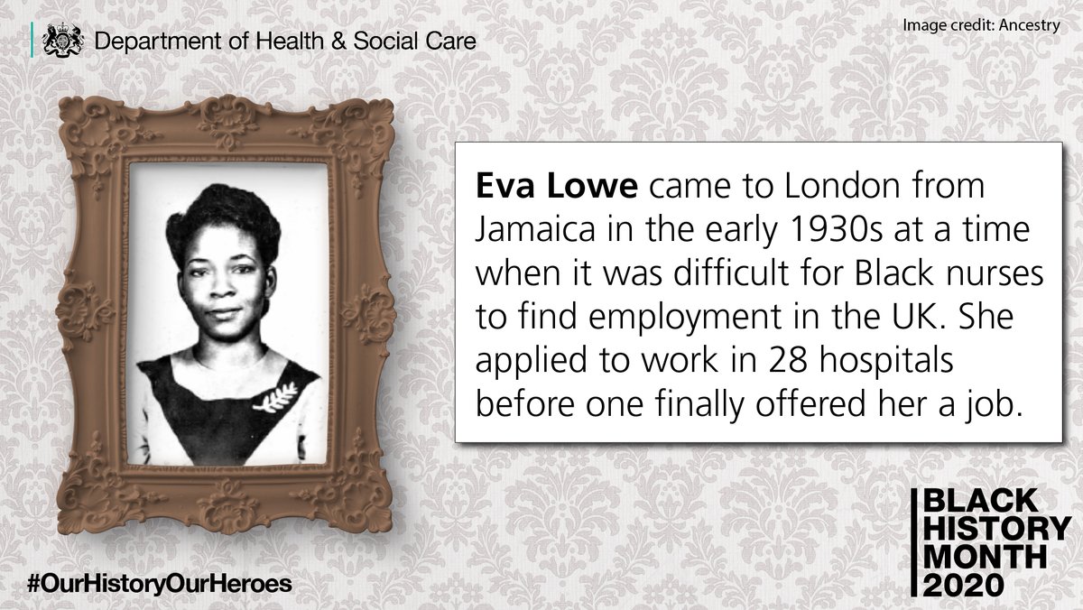 Eva Lowe was one of the first Black nurses on the nursing register in the UK.
 
She trained at St Nicholas hospital in south London, becoming a qualified nurse in 1935. 
 
More on Eva Lowe and nursing registration:
rcn.org.uk/library-exhibi…

#BlackHistoryMonth #OurHistoryOurHeroes