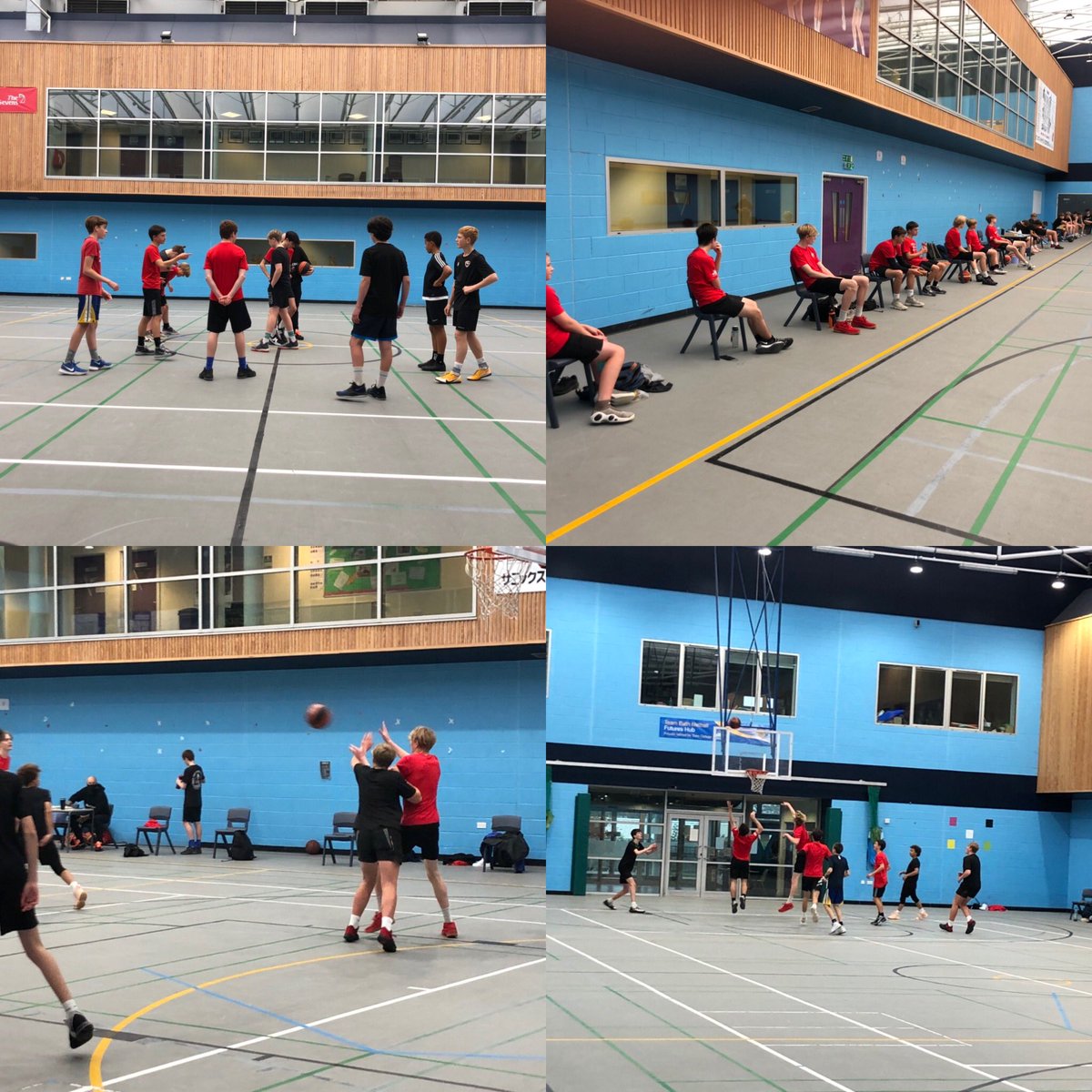 Busy day at Truro College hosting Cornwall Saracens basketball club which is our feeder team for the basketball academy play intra club games. The future looks good.