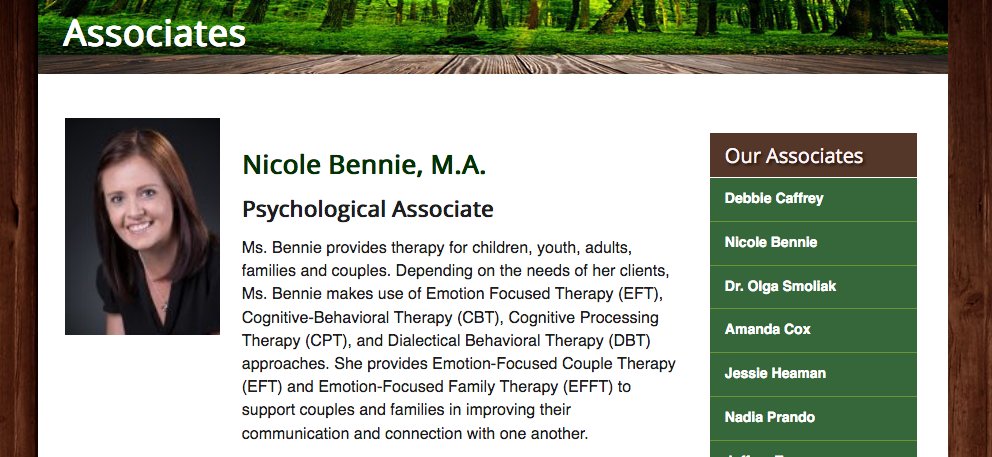 Meet New Leaf Associate Nicole Bennie, M.A:
Ms. Bennie provides therapy for children, youth, adults, families and couples.
Read more:
https://t.co/HJZkgxbEYN
#Psychology #Psychologist #MiltonON #MentalHealth #Depression #Therapy #Therapist #Suicide #Addiction #CBT #Autism https://t.co/0bFzSCHRsm