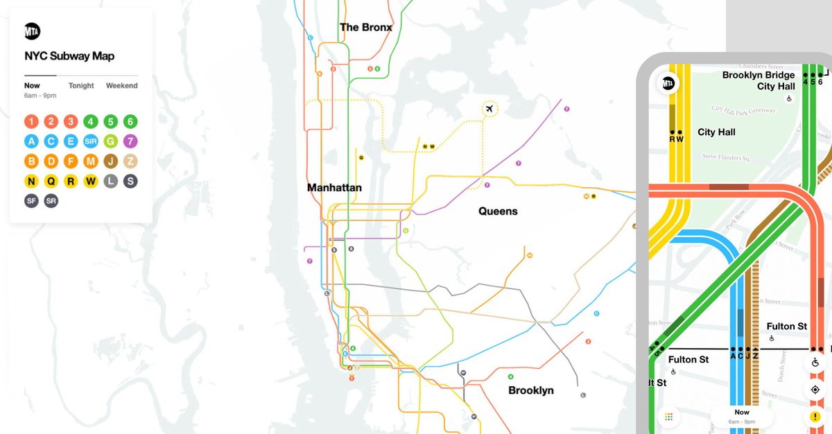 MusebyClio's tweet photo. Inside @workandco's design of NYC's new live subway map: https://t.co/zTnHVIHXCu https://t.co/W3jddHPpIN