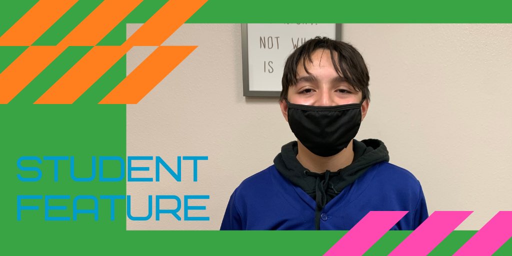 DRHS_Yearbook's tweet photo. Matthew Navarro is a freshman at DRHS this year. He states “It has been a fun experience even though it’s been different since COVID-19.” https://t.co/gmm44UGMUv