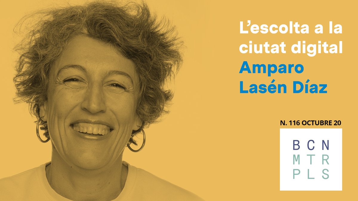 bcnmetropolis's tweet photo. Amparo Lasén Díaz 
“El dret a l’escolta comporta també el dret al silenci, a desconnectar i a protegir-nos dels algoritmes d’opressió i vigilància que perpetuen les normes d’exclusió”. 🙊🙉🙈

Un imprescindible de @bcnmetropolis ideal pel #decidimfest20

📴https://t.co/CwMxNzuAbq https://t.co/o5npcBzNPH
