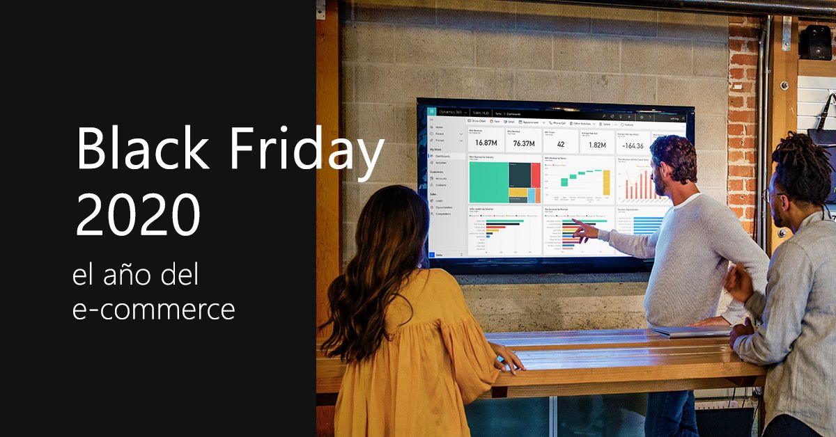 MicrosoftLatam's tweet photo. ¿Cómo definir la logística y la planificación para satisfacer las necesidades de tus consumidores en el próximo #BlackFriday? Descubre cómo este escenario, diferente al de años anteriores, influencia el desempeño de tus ventas online. https://t.co/w5JqQ7hSJ2 https://t.co/7GFe7Ozl6J