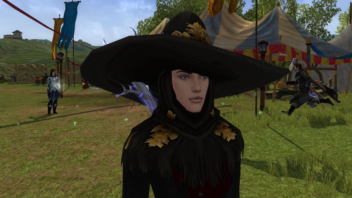This new Cowl and Hat of the Autumn Sage is the best!! lol! Love it @Lotro !! #LOTRO  Love the Fall Festival!! :D