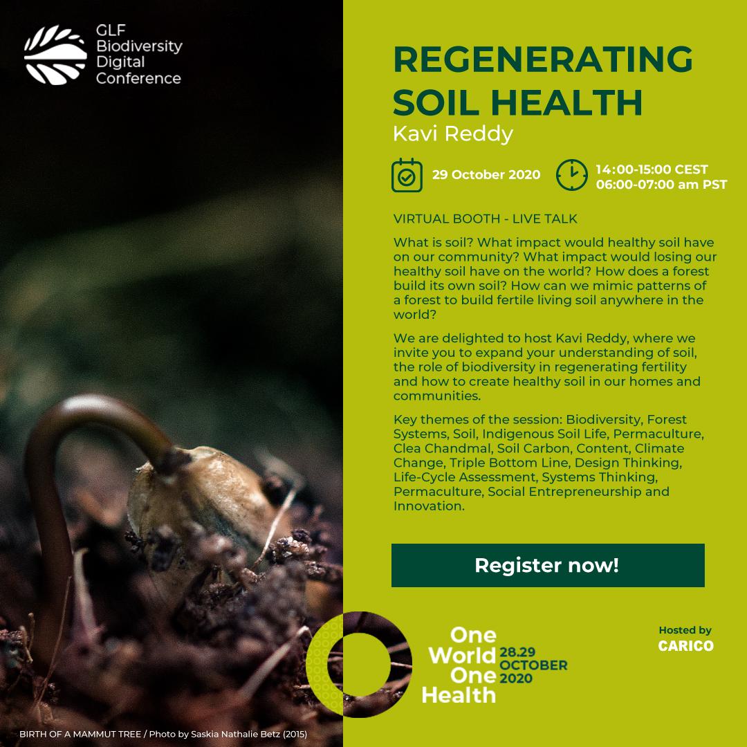 CaricoGlobal's tweet photo. Join our virtual meet with Kavi Reddy at the @GlobalLF

Sign-up to attend the conference here, https://t.co/7EuUQirgt7

Incase you haven't signed up, here's a link to the virtual meet, https://t.co/0Fau47fRs9

#thinklandscape #glfbiodoversity https://t.co/5MFXJQNCPA