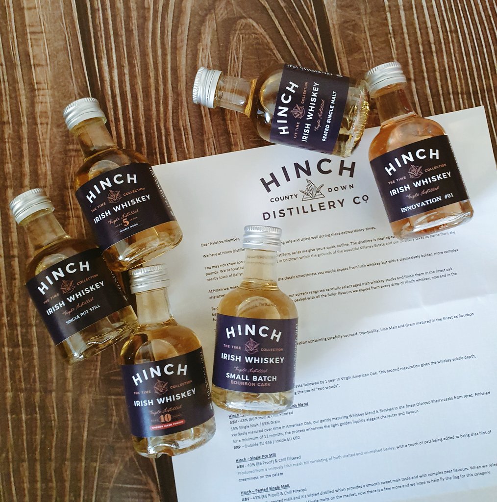 #HinchDistillery online tasting tonight with <a href="/AVR_Whiskey_SOC/">Aviators Whiskey Soc</a> .. can't wait to try some of these expressions!!🥃