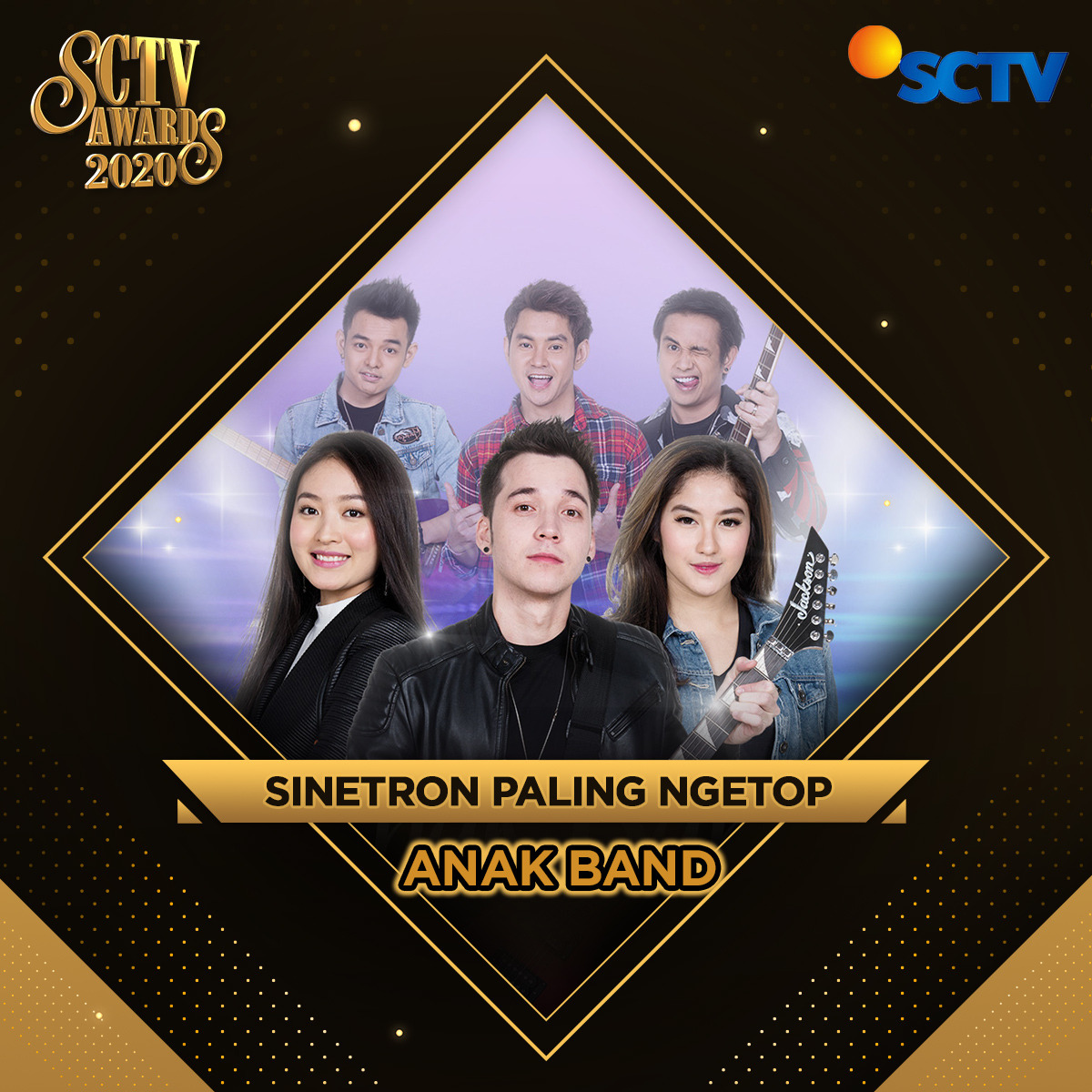 SCTV's tweet photo. Dukung "Anak Band" untuk memenangkan Kategori Sinetron Paling Ngetop dengan cara like tweet ini! 
Cek mekanisme selengkapnya, ya!

#VoteSA2020 #SA7 #SCTVSpesial #SA2020AnakBand https://t.co/nAVgZ7SKqC