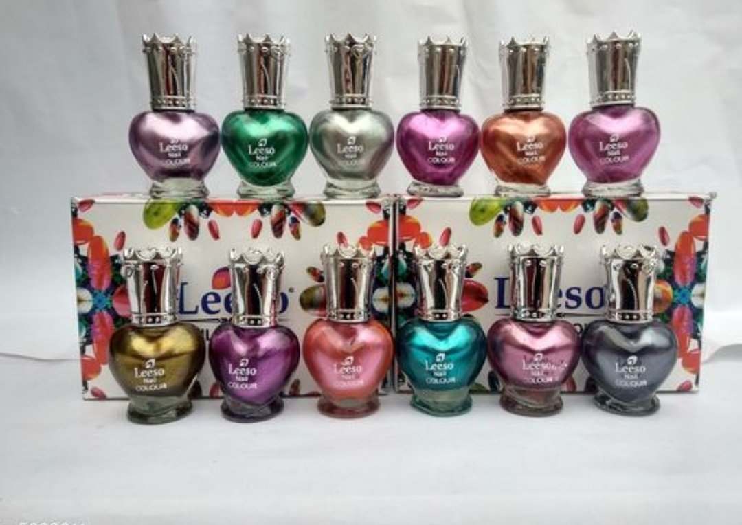 make up Leeso Exclusive Long Lasting #nailpolish

Product Name: Variable (Product Dependant)
Product Type: Variable (Product Dependant)
Capacity: 12 ml Each
Brand: Leeso
Type: Glossy
Multipack: 6
Rs 300/- 30% discount 😊